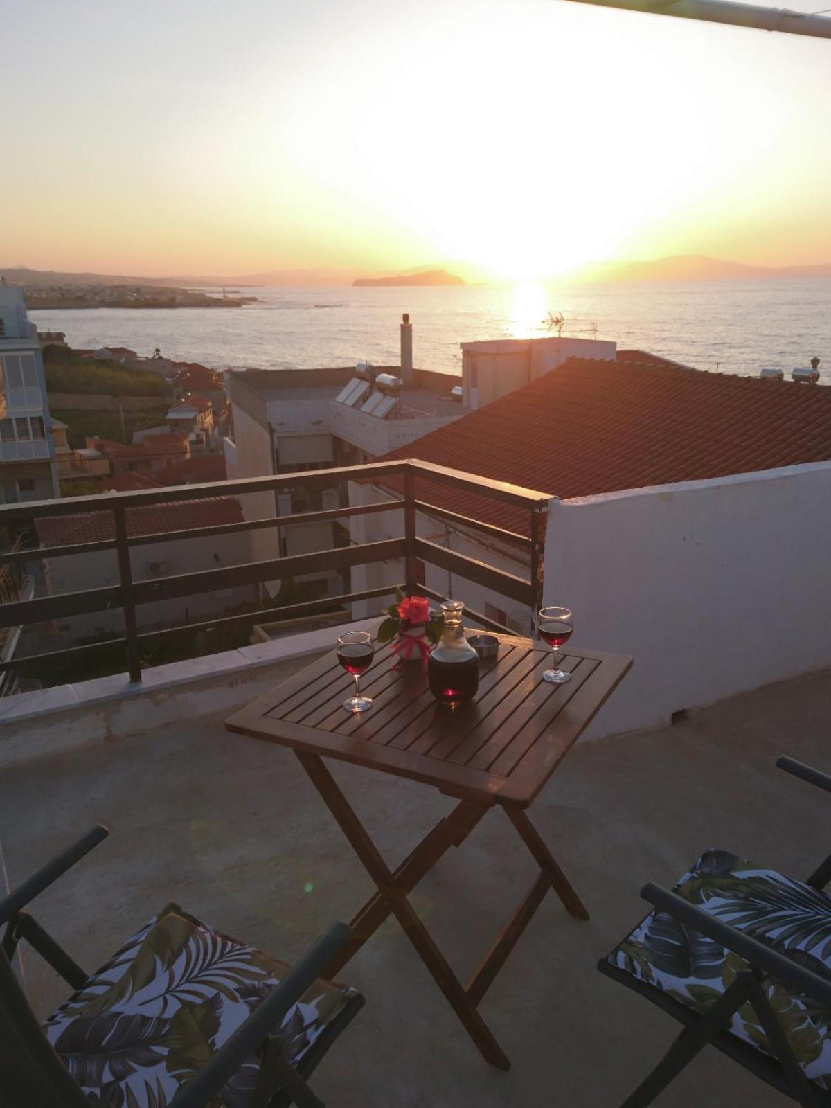 Sunny Family Apartment In Chania Close To The Sea Exterior foto